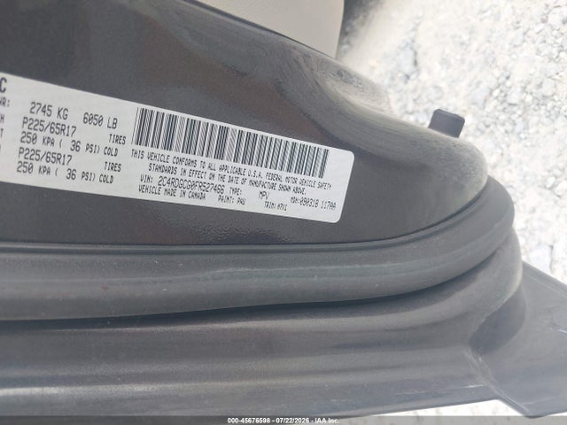 45676598 :رقم المزاد ، 2C4RDGCG0FR527466 vin ، 2015 Dodge Grand Caravan Sxt مزاد بيع
