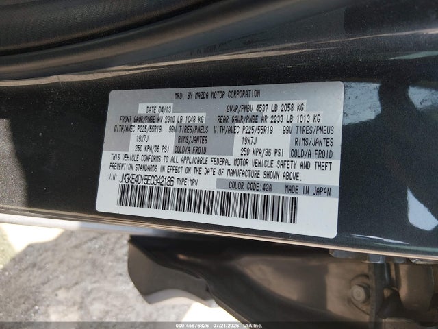 Aukcja sprzedaży 2014 Mazda Cx-5 Grand Touring, vin: JM3KE4DY5E0342186, numer aukcji: 45676826