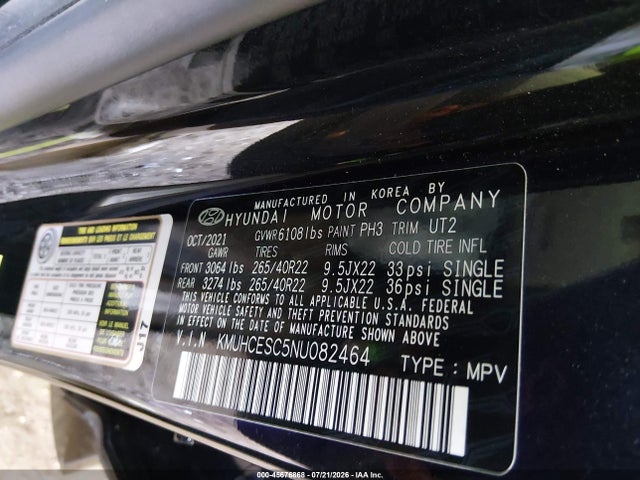 Aukcja sprzedaży 2022 Genesis Gv80 3.5t Awd, vin: KMUHCESC5NU082464, numer aukcji: 45676868