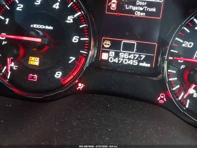 Продаж на аукціоні авто 2021 Subaru Wrx Premium, vin: JF1VA1C66M9822527, номер лоту: 45676880