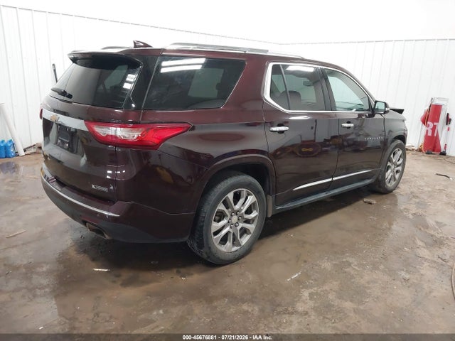 2018 Chevrolet Traverse Premier მანქანა იყიდება აუქციონზე, vin: 1GNEVJKW9JJ130523, აუქციონის ნომერი: 45676881