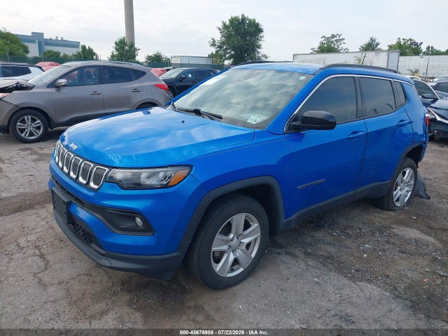 45676908 :رقم المزاد ، 3C4NJDBB9NT108085 vin ، 2022 Jeep Compass Latitude 4x4 مزاد بيع
