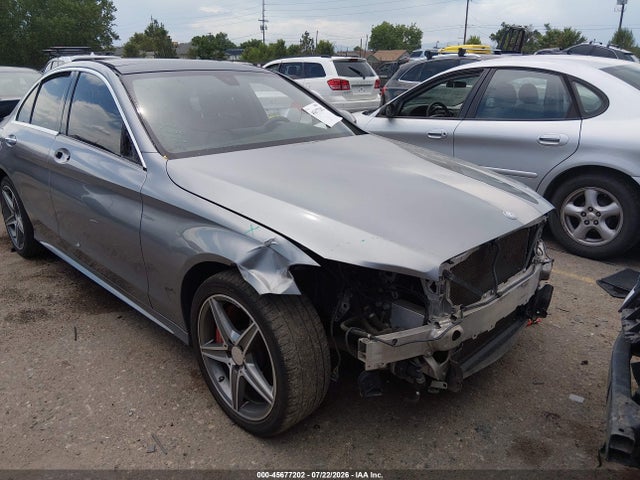 45677202 :رقم المزاد ، 55SWF6GB3FU003583 vin ، 2015 Mercedes-benz C 400 4matic مزاد بيع