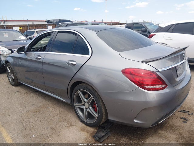 45677202 :رقم المزاد ، 55SWF6GB3FU003583 vin ، 2015 Mercedes-benz C 400 4matic مزاد بيع