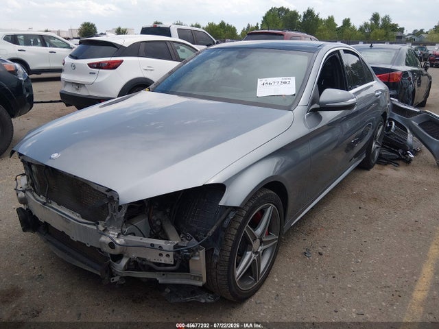 45677202 :رقم المزاد ، 55SWF6GB3FU003583 vin ، 2015 Mercedes-benz C 400 4matic مزاد بيع