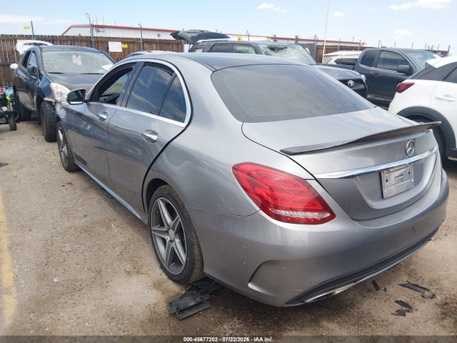 45677202 :رقم المزاد ، 55SWF6GB3FU003583 vin ، 2015 Mercedes-benz C 400 4matic مزاد بيع