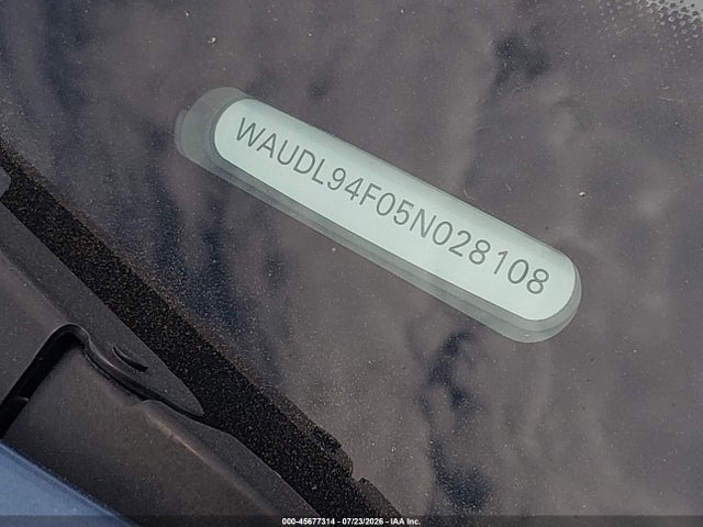 45677314 :رقم المزاد ، WAUDL94F05N028108 vin ، 2005 Audi A6 4.2 مزاد بيع