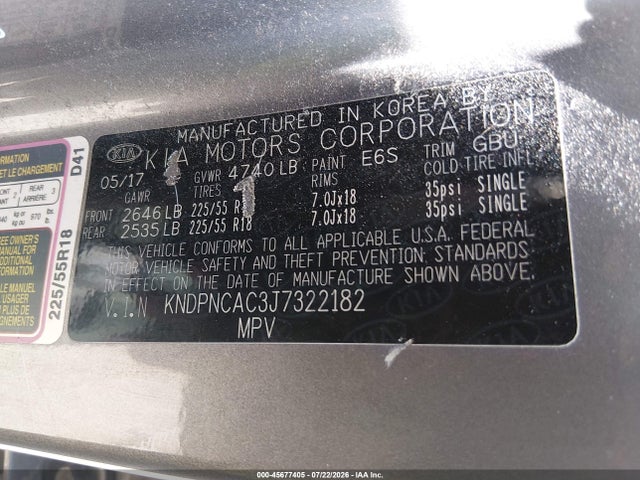 KIA Sportage Ex 2018 KNDPNCAC3J7322182 Image 9