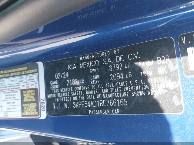 KIA Forte Gt-line 2024 3KPF54AD1RE766165 Image 9