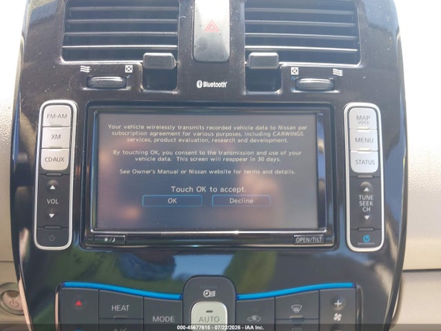 Продажа на аукционе авто 2013 Nissan Leaf Sv, vin: 1N4AZ0CP7DC401512, номер лота: 45677615