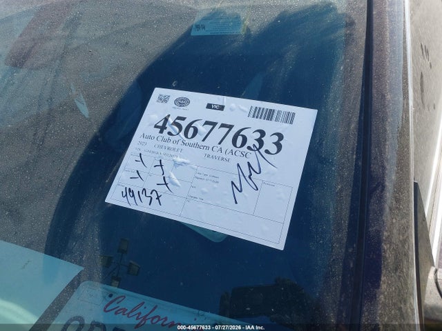 1GNERGKW0PJ120379 Chevrolet Traverse Fwd Lt Cloth