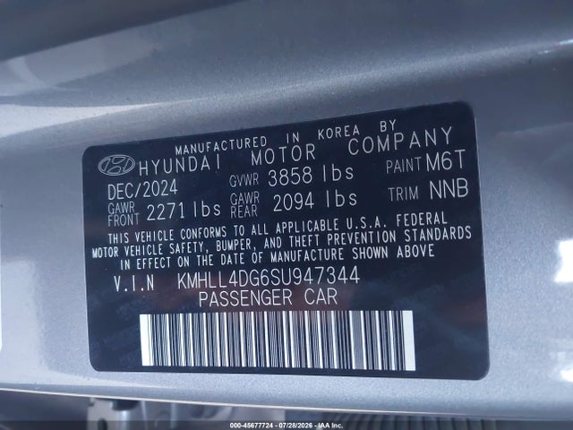 Hyundai ELANTRA SE 2025 KMHLL4DG6SU947344 Image 9