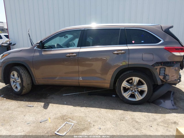 2019 Toyota Highlander Limited მანქანა იყიდება აუქციონზე, vin: 5TDYZRFH8KS294595, აუქციონის ნომერი: 45677791