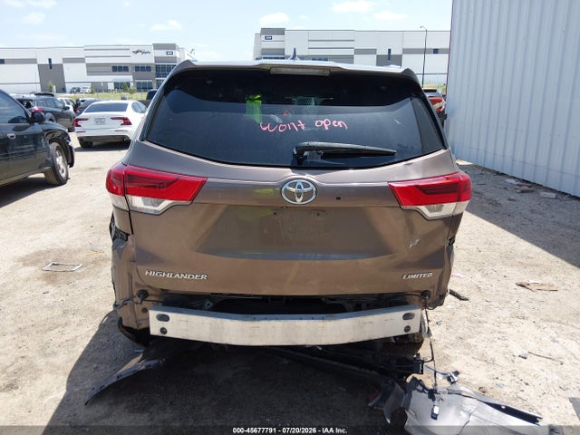 2019 Toyota Highlander Limited მანქანა იყიდება აუქციონზე, vin: 5TDYZRFH8KS294595, აუქციონის ნომერი: 45677791