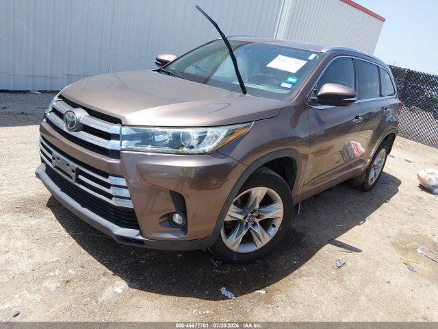 2019 Toyota Highlander Limited მანქანა იყიდება აუქციონზე, vin: 5TDYZRFH8KS294595, აუქციონის ნომერი: 45677791