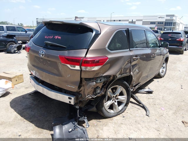 2019 Toyota Highlander Limited მანქანა იყიდება აუქციონზე, vin: 5TDYZRFH8KS294595, აუქციონის ნომერი: 45677791