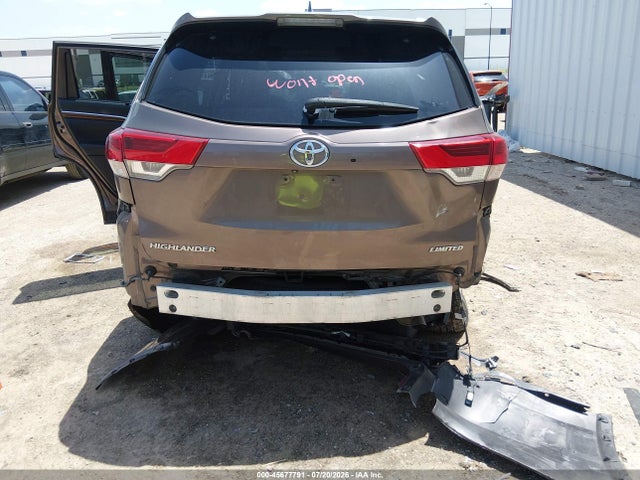 2019 Toyota Highlander Limited მანქანა იყიდება აუქციონზე, vin: 5TDYZRFH8KS294595, აუქციონის ნომერი: 45677791