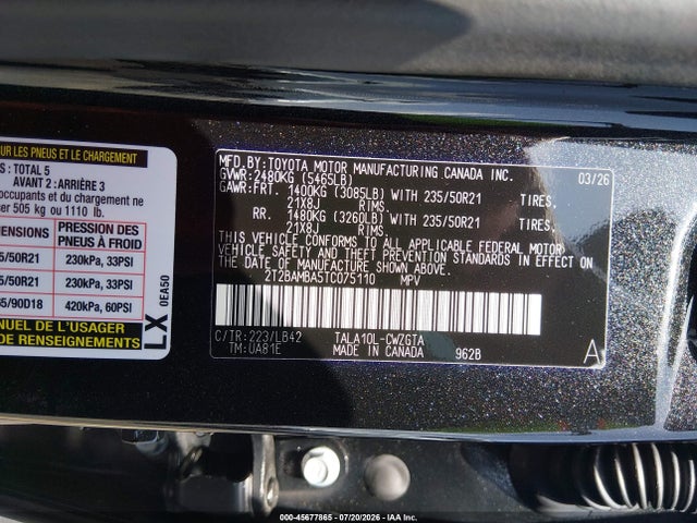 Lexus Rx 350 Premium+ 2026 2T2BAMBA5TC075110 Image 9
