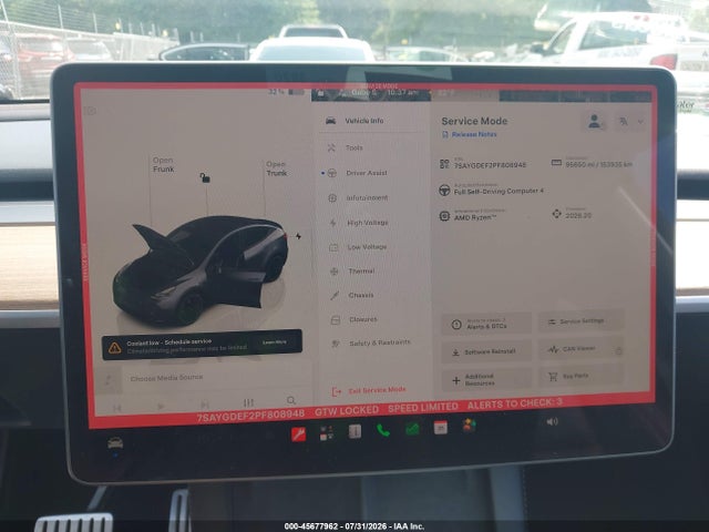 Aukcja sprzedaży 2023 Tesla Model Y Performance Dual Motor All-wheel Drive, vin: 7SAYGDEF2PF808948, numer aukcji: 45677962