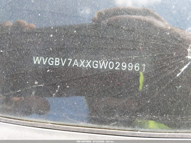 45678006 :رقم المزاد ، WVGBV7AXXGW029961 vin ، 2016 Volkswagen Tiguan S مزاد بيع