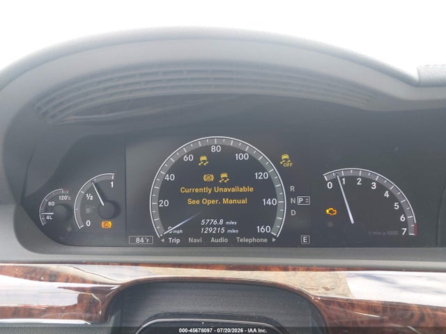 Aukcja sprzedaży 2011 Mercedes-benz S 550, vin: WDDNG7BB9BA362811, numer aukcji: 45678097