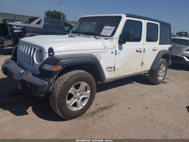 45678169 :رقم المزاد ، 1C4HJXDN3KW653582 vin ، 2019 Jeep Wrangler Unlimited Sport S 4x4 مزاد بيع