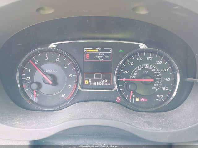 45678217 :رقم المزاد ، JF1VA1J69K9818021 vin ، 2019 Subaru Wrx Limited مزاد بيع