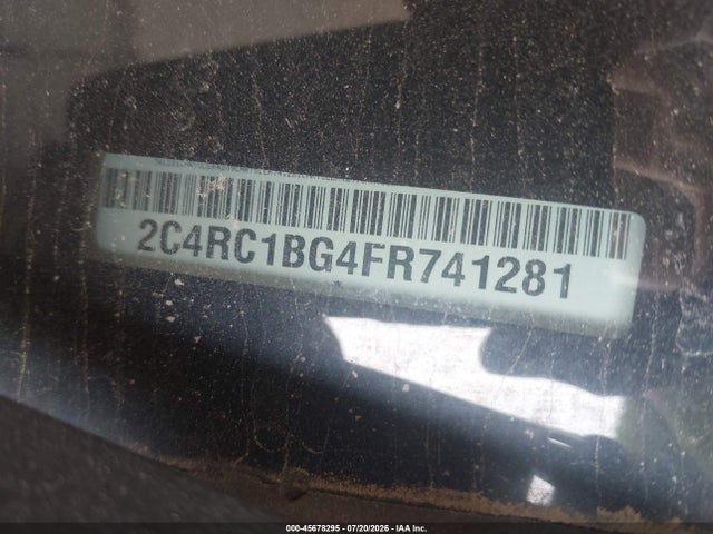 Продаж на аукціоні авто 2015 Chrysler Town & Country Touring, vin: 2C4RC1BG4FR741281, номер лоту: 45678295