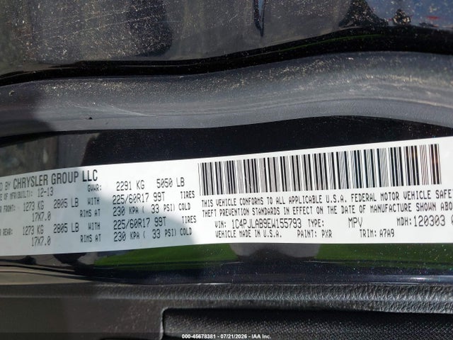 2014 Jeep Cherokee Sport მანქანა იყიდება აუქციონზე, vin: 1C4PJLAB9EW155793, აუქციონის ნომერი: 45678381