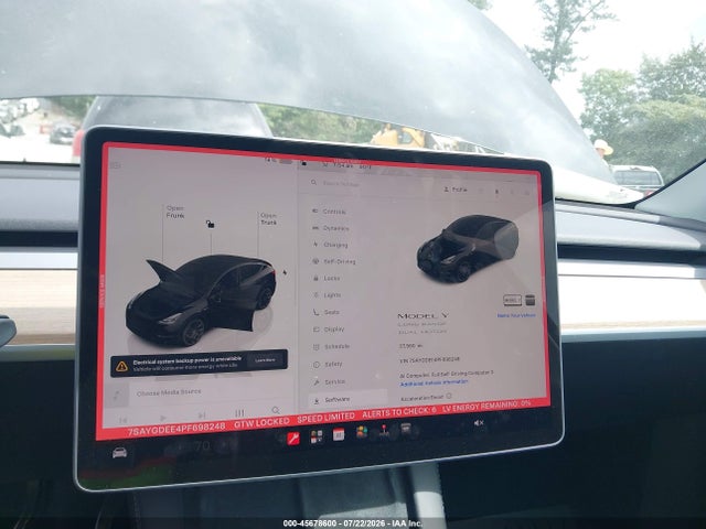 Aukcja sprzedaży 2023 Tesla Model Y Awd/long Range Dual Motor All-wheel Drive, vin: 7SAYGDEE4PF698248, numer aukcji: 45678600