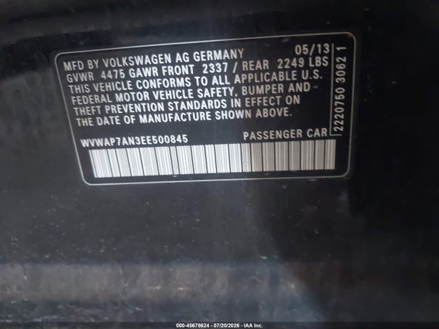 WVWAP7AN3EE500845 Volkswagen Cc 2.0t R-line