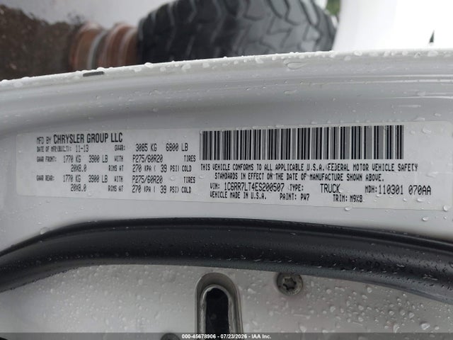 Продажа на аукционе авто 2014 Ram 1500 Big Horn, vin: 1C6RR7LT4ES200507, номер лота: 45678906