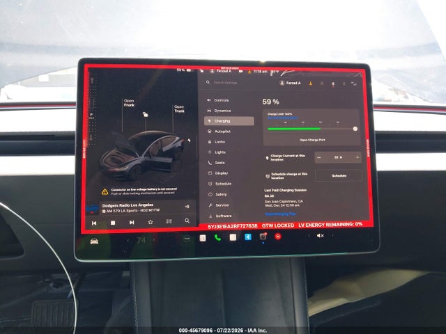 Продажа на аукционе авто 2024 Tesla Model 3 Long Range Dual Motor All-wheel Drive/rear-wheel Drive, vin: 5YJ3E1EA2RF727838, номер лота: 45679096