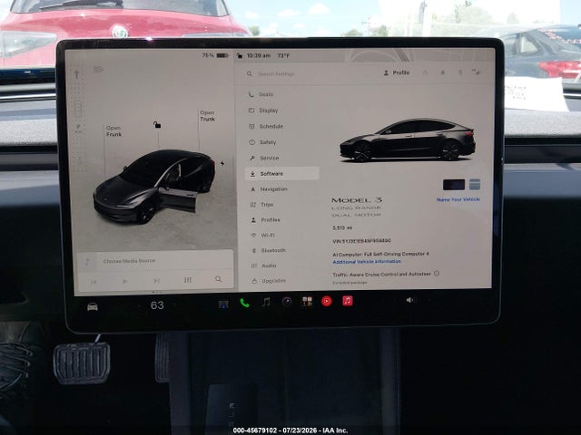 45679102 :رقم المزاد ، 5YJ3E1EB4SF959890 vin ، 2025 Tesla Model 3 Long Range All-wheel Drive مزاد بيع