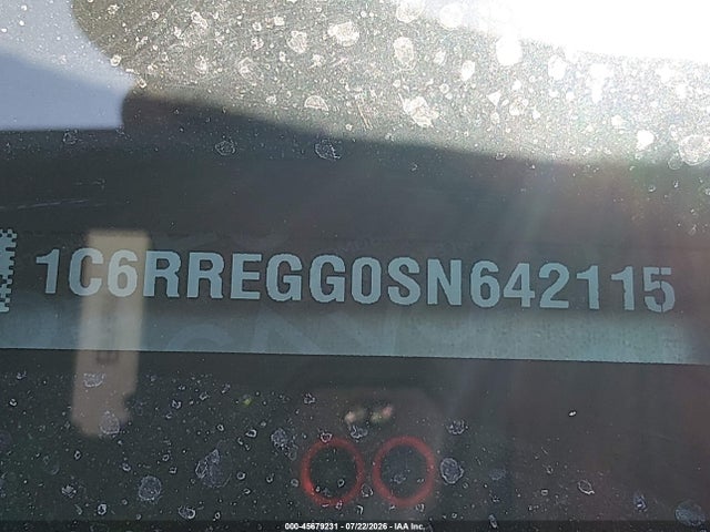 45679231 :رقم المزاد ، 1C6RREGG0SN642115 vin ، 2025 Ram 1500 مزاد بيع