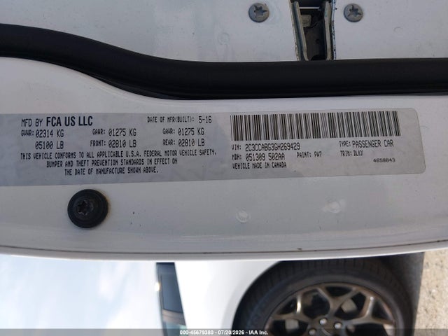 Aukcja sprzedaży 2016 Chrysler 300 300s Alloy Edition, vin: 2C3CCABG3GH269429, numer aukcji: 45679380