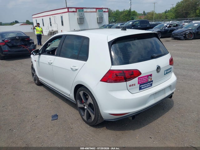 Продаж на аукціоні авто 2017 Volkswagen Golf Gti Autobahn 4-door/s 4-door/se 4-door/sport 4-door, vin: 3VW447AU0HM052587, номер лоту: 45679452