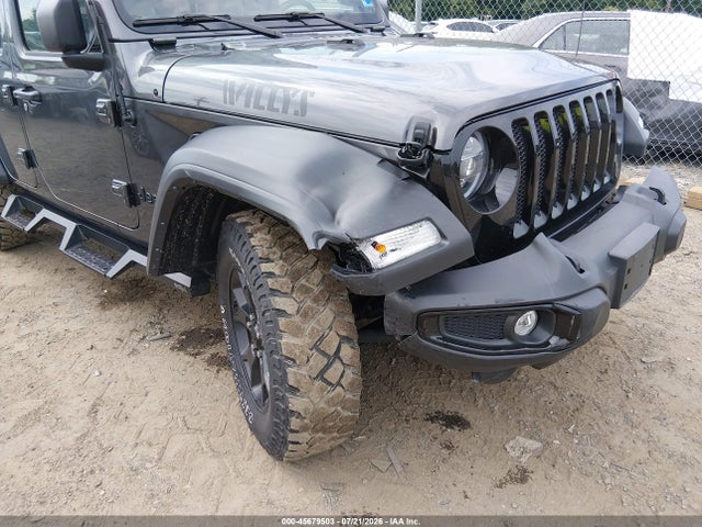 2022 Jeep Wrangler Unlimited Willys 4x4 მანქანა იყიდება აუქციონზე, vin: 1C4HJXDG1NW216086, აუქციონის ნომერი: 45679503