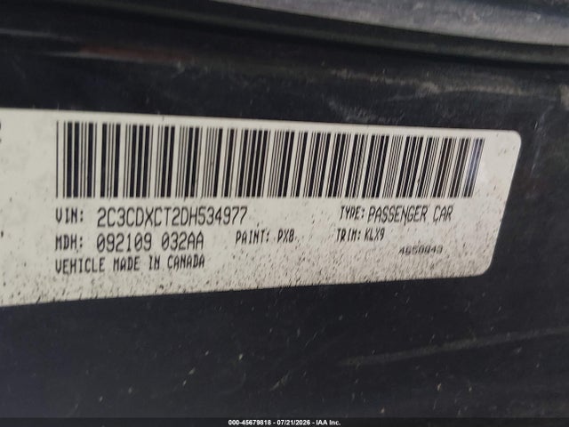 Aukcja sprzedaży 2013 Dodge Charger Road/track, vin: 2C3CDXCT2DH534977, numer aukcji: 45679818