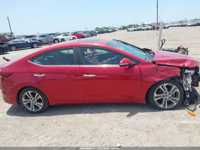 Продаж на аукціоні авто 2017 Hyundai Elantra Limited, vin: 5NPD84LF1HH099640, номер лоту: 45680171