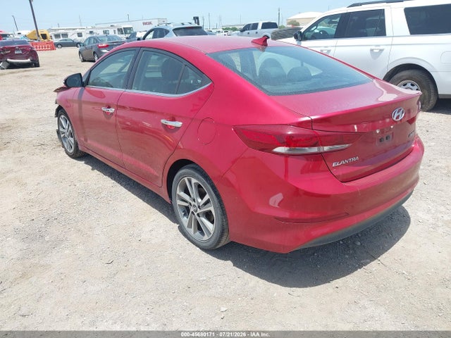 Продаж на аукціоні авто 2017 Hyundai Elantra Limited, vin: 5NPD84LF1HH099640, номер лоту: 45680171