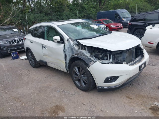 Продаж на аукціоні авто 2017 Nissan Murano Platinum, vin: 5N1AZ2MH8HN119320, номер лоту: 45680306
