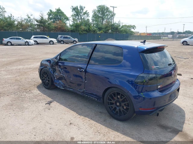 45680312 :رقم المزاد ، WVWFD7AJ3CW300437 vin ، 2012 Volkswagen Gti 2-door مزاد بيع