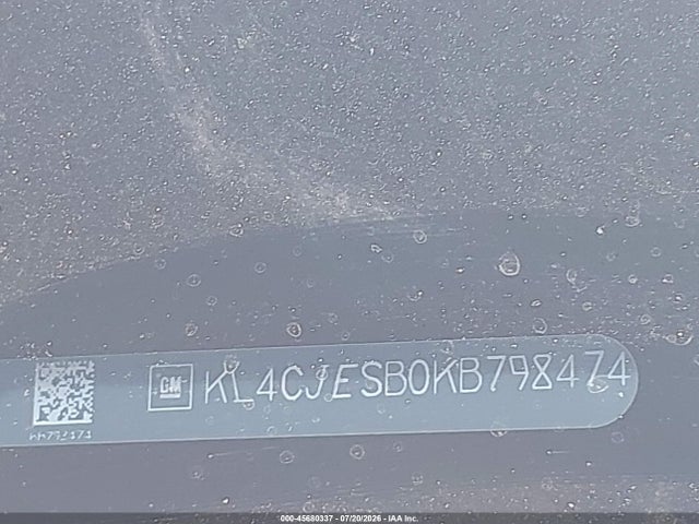 Продажа на аукционе авто 2019 Buick Encore Awd Preferred, vin: KL4CJESB0KB798474, номер лота: 45680337