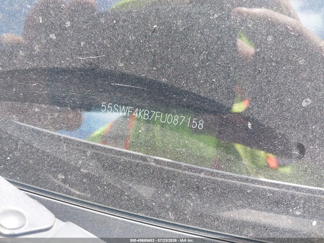 45680483 :رقم المزاد ، 55SWF4KB7FU087158 vin ، 2015 Mercedes-benz C 300 4matic مزاد بيع