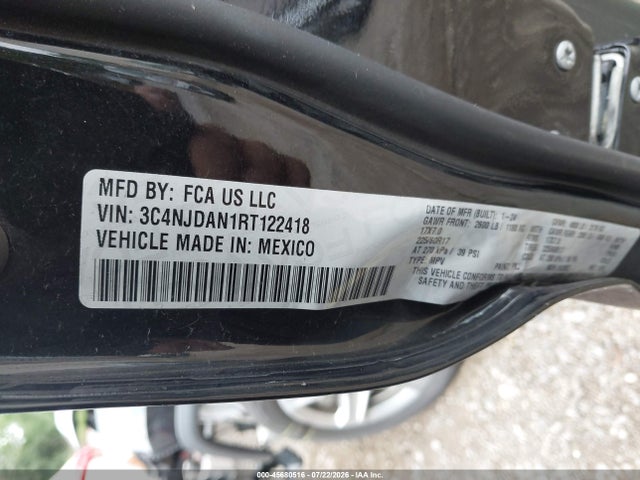 Aukcja sprzedaży 2024 Jeep Compass Sport 4x4, vin: 3C4NJDAN1RT122418, numer aukcji: 45680516
