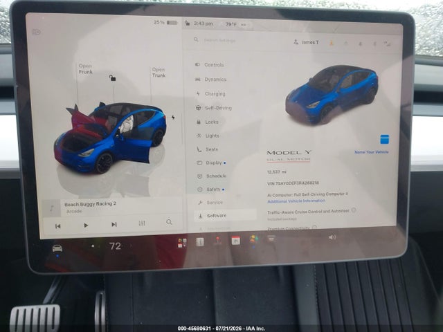 45680631 :رقم المزاد ، 7SAYGDEF3RA268218 vin ، 2024 Tesla Model Y Performance Dual Motor All-wheel Drive مزاد بيع