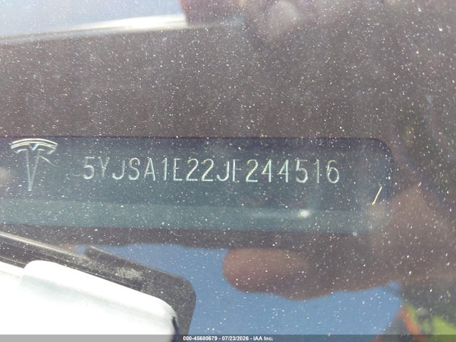 Tesla Model S 100d/75d/p100d 2018 5YJSA1E22JF244516 Image 9