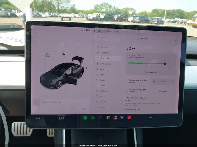 45680702 :رقم المزاد ، 5YJ3E1EB7JF079930 vin ، 2018 Tesla Model 3 Long Range/performance مزاد بيع