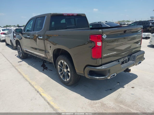 2023 Chevrolet Silverado 1500 4wd  Short Bed High Country მანქანა იყიდება აუქციონზე, vin: 1GCUDJE88PZ301065, აუქციონის ნომერი: 45680737